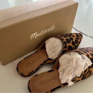 Madewell The Remi Mule in Leopard Calf Hair